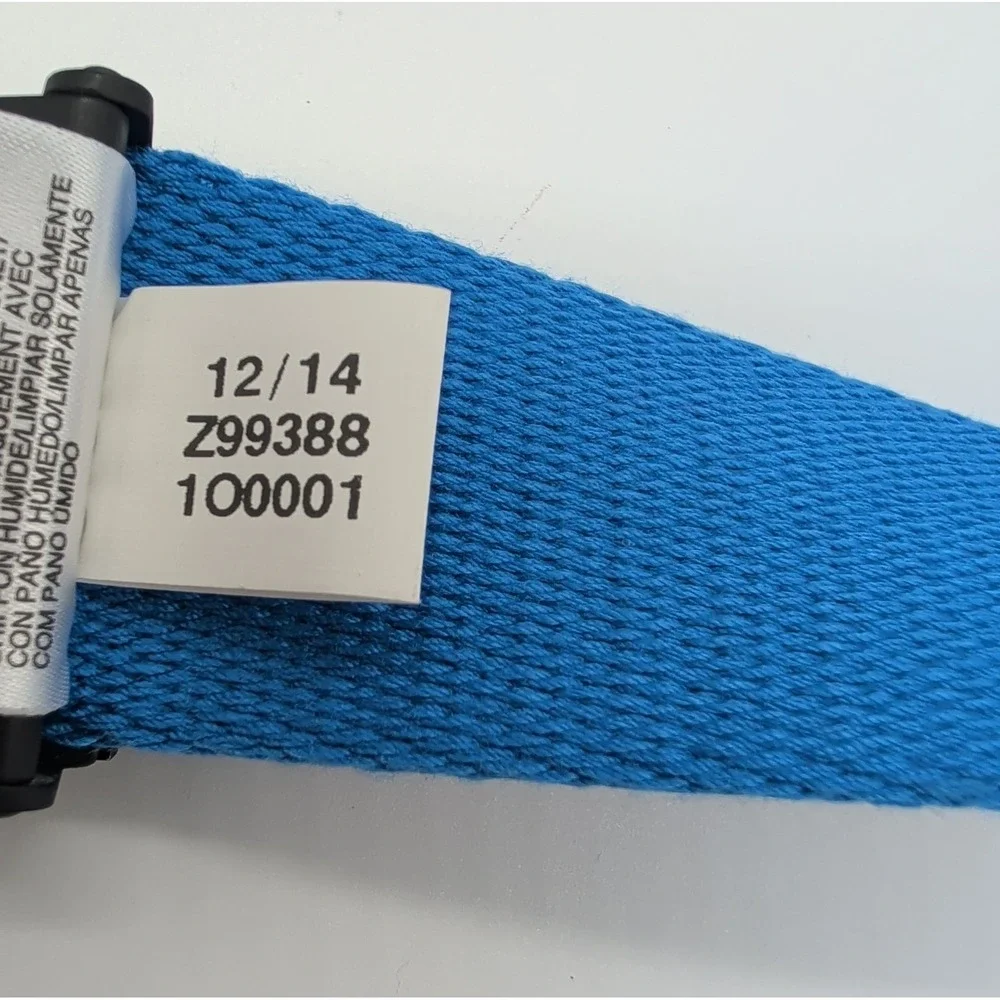 ADIDAS Golf Reversible Web Belt Blue One Size Clamp Buckle Black Cut Length NWOT